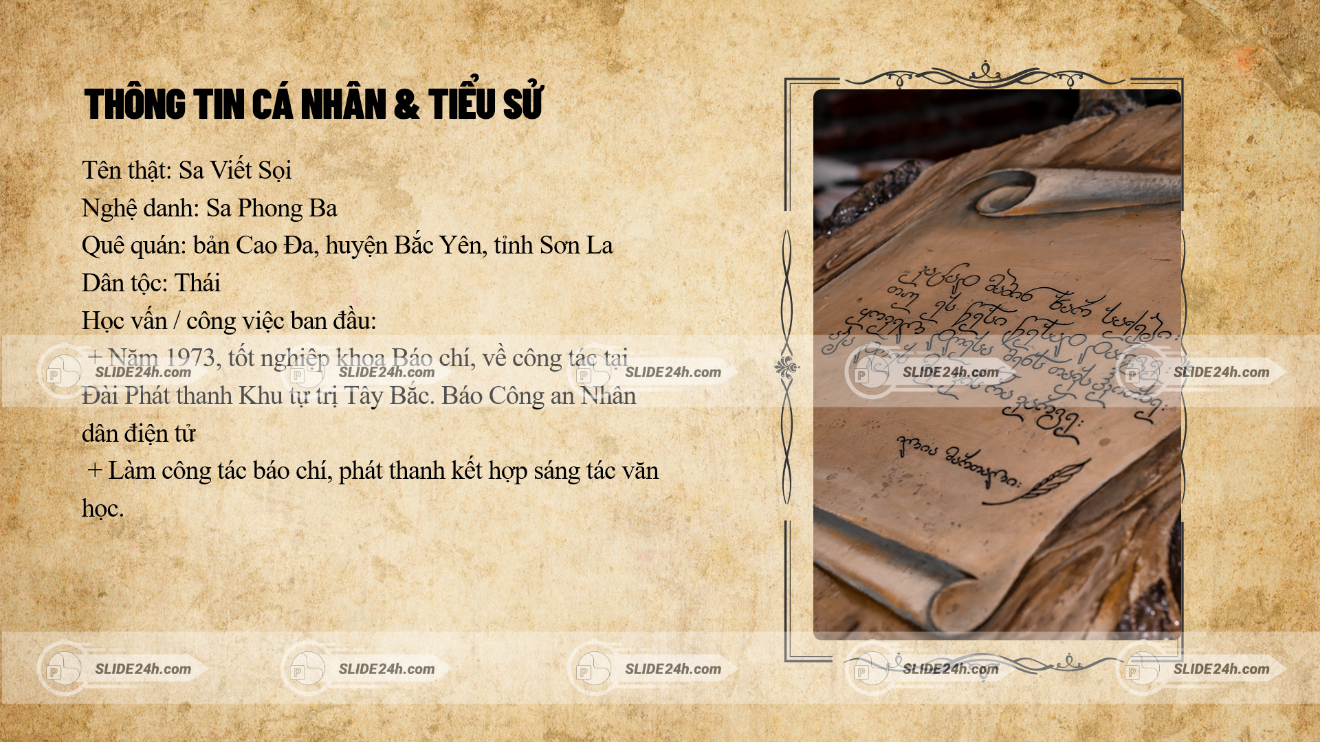thông tin cá nhân và tiểu sử