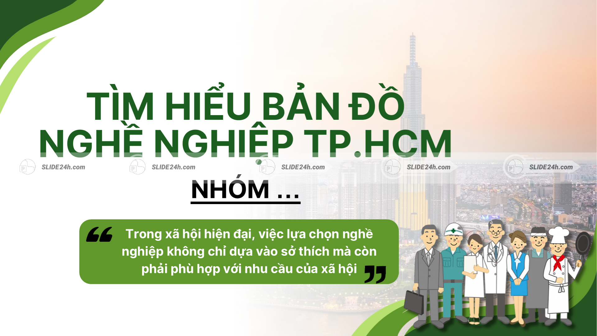 Tìm hiểu bản đồ nghề nghiệp TP.HCM và định hướng chọn nghề phù hợp.