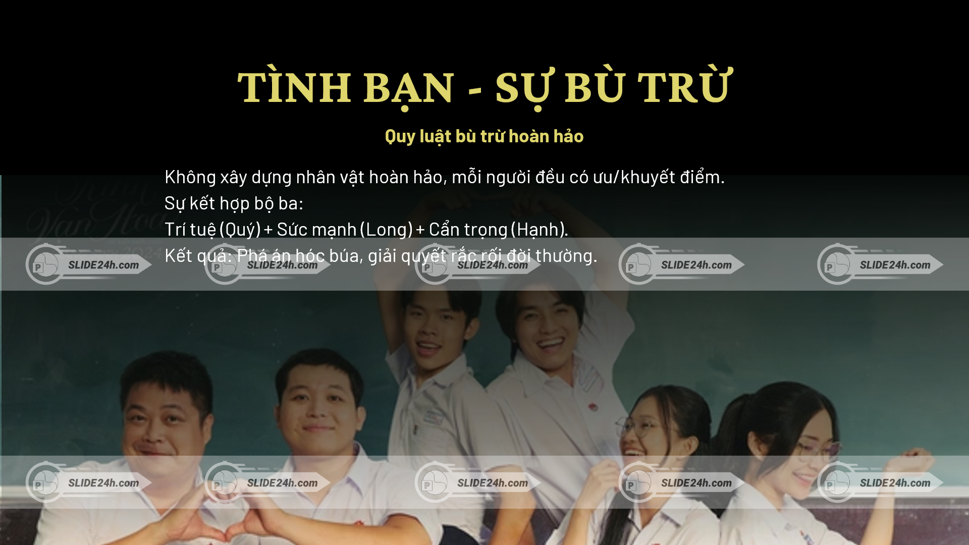 Tình bạn và sự bù trừ trong tính cách của các nhân vật Kính Vạn Hoa.