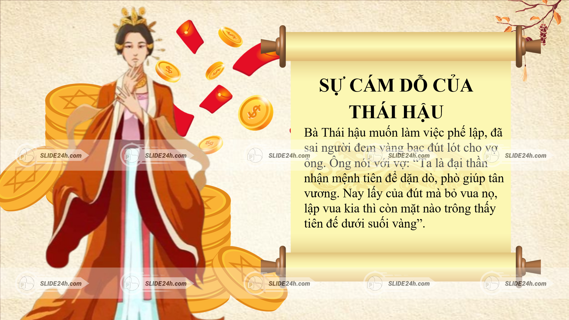 Tô Hiến Thành từ chối hối lộ của Thái hậu