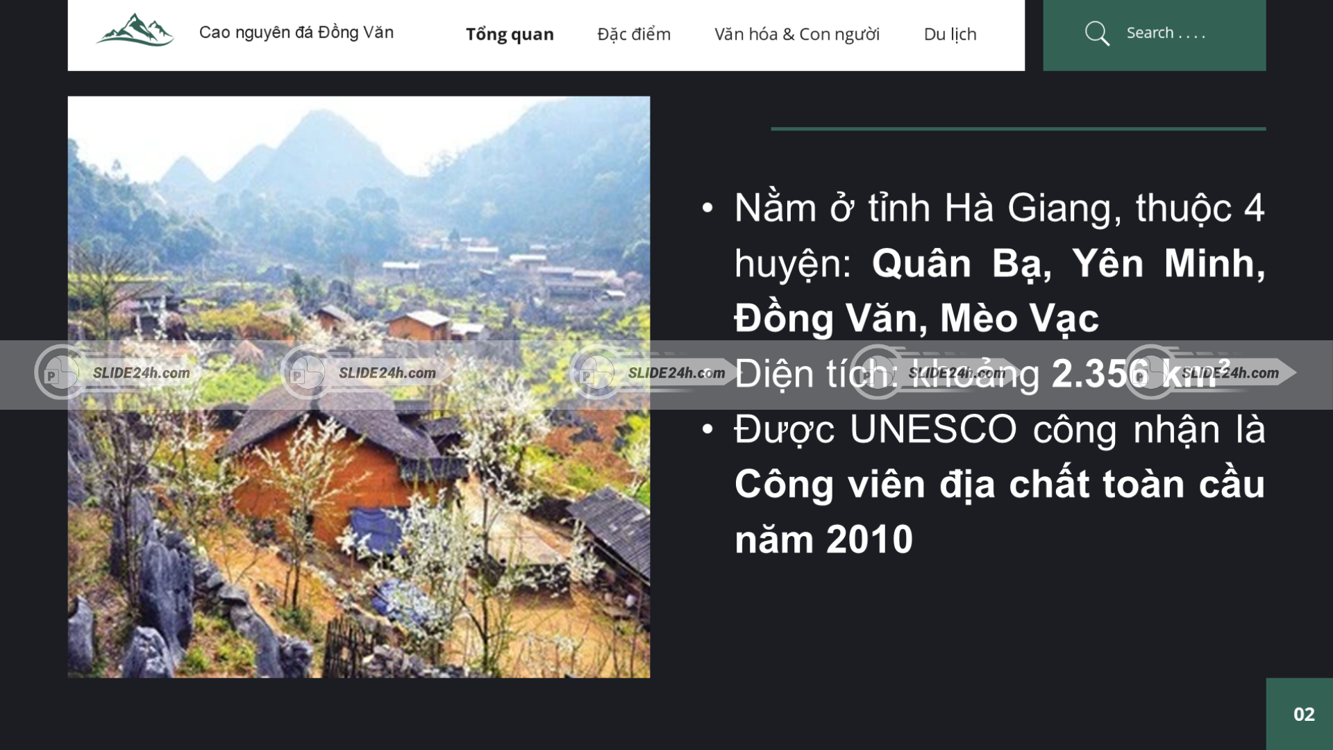 Tổng quan cao nguyên đá Đồng Văn.