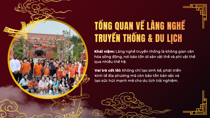 tổng quan làng nghề truyền thống và du lịch gắn với bảo tồn di sản văn hóa