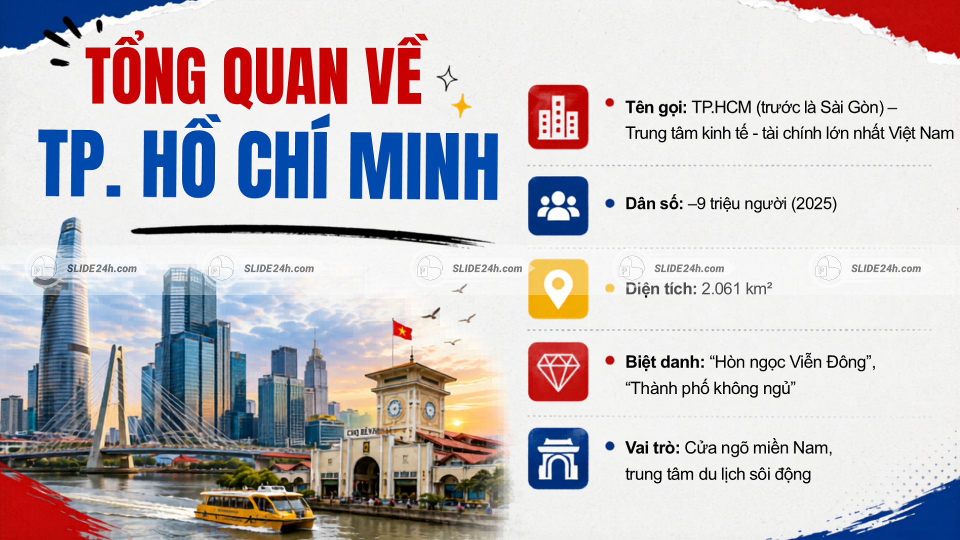 Tổng quan TP Hồ Chí Minh dân số diện tích và vai trò du lịch