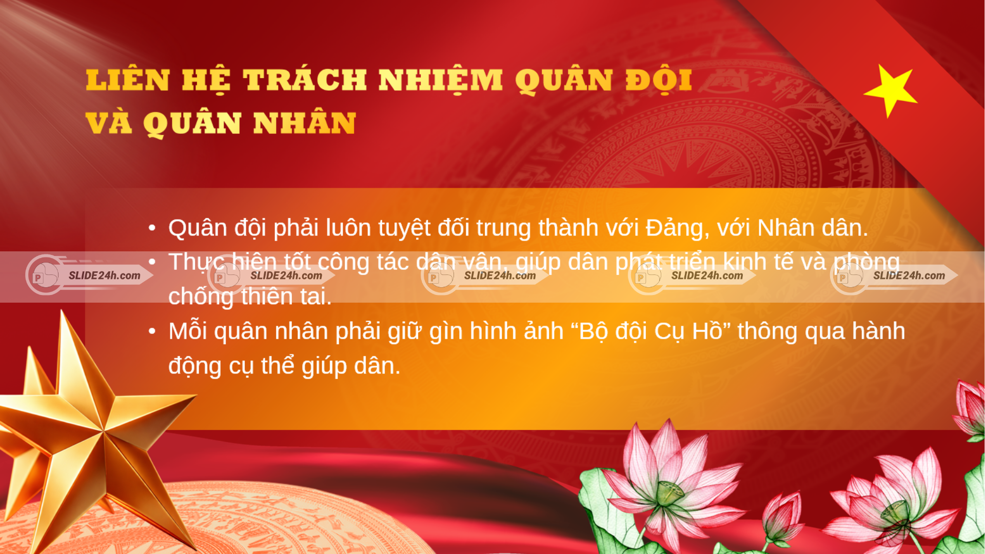 Trách nhiệm của quân đội và quân nhân
