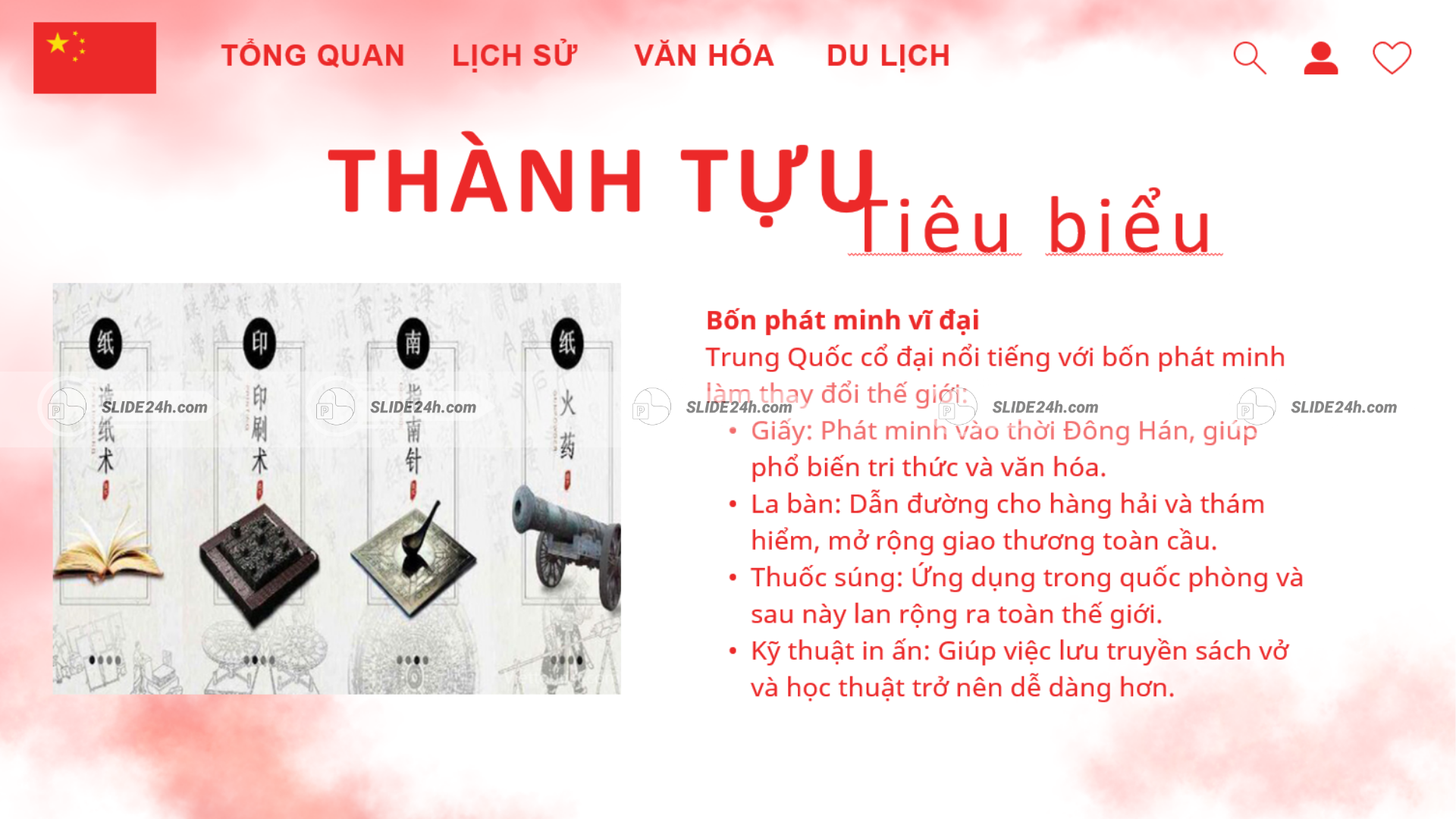 Trình bày bốn phát minh nổi tiếng của Trung Quốc cổ đại