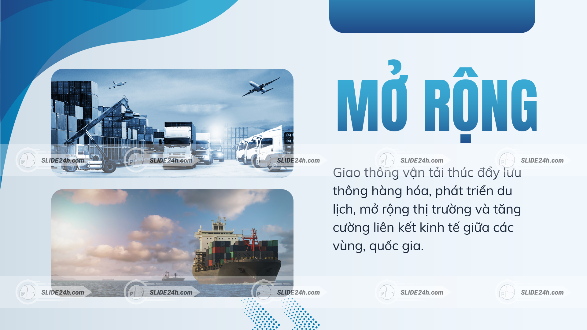 Vai trò của giao thông vận tải trong phát triển kinh tế