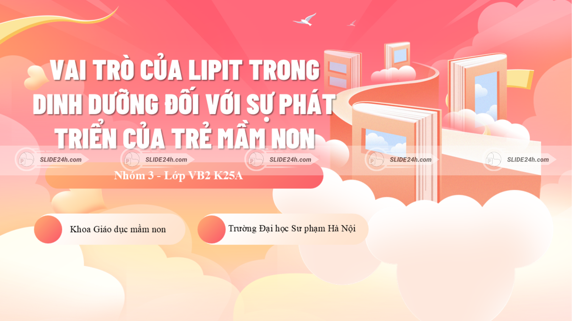 Vai trò của lipit với sự phát triển toàn diện ở trẻ mầm non.
