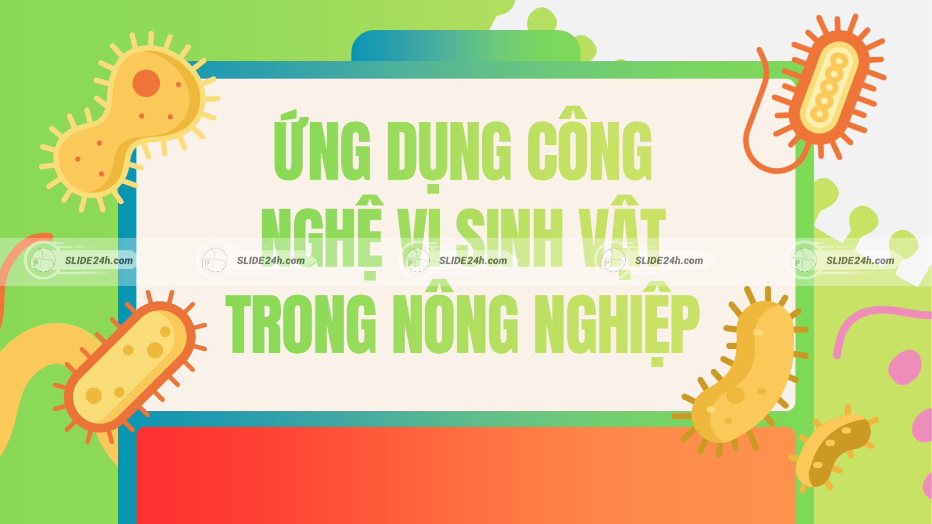 Vai trò của vi sinh vật trong phát triển nền nông nghiệp bền vững.