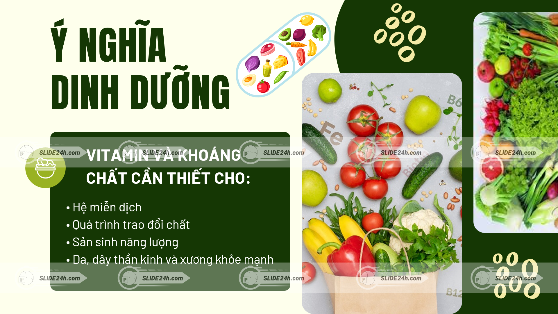 Vai trò Vitamin và Khoáng chất trong thực phẩm đối với cơ thể
