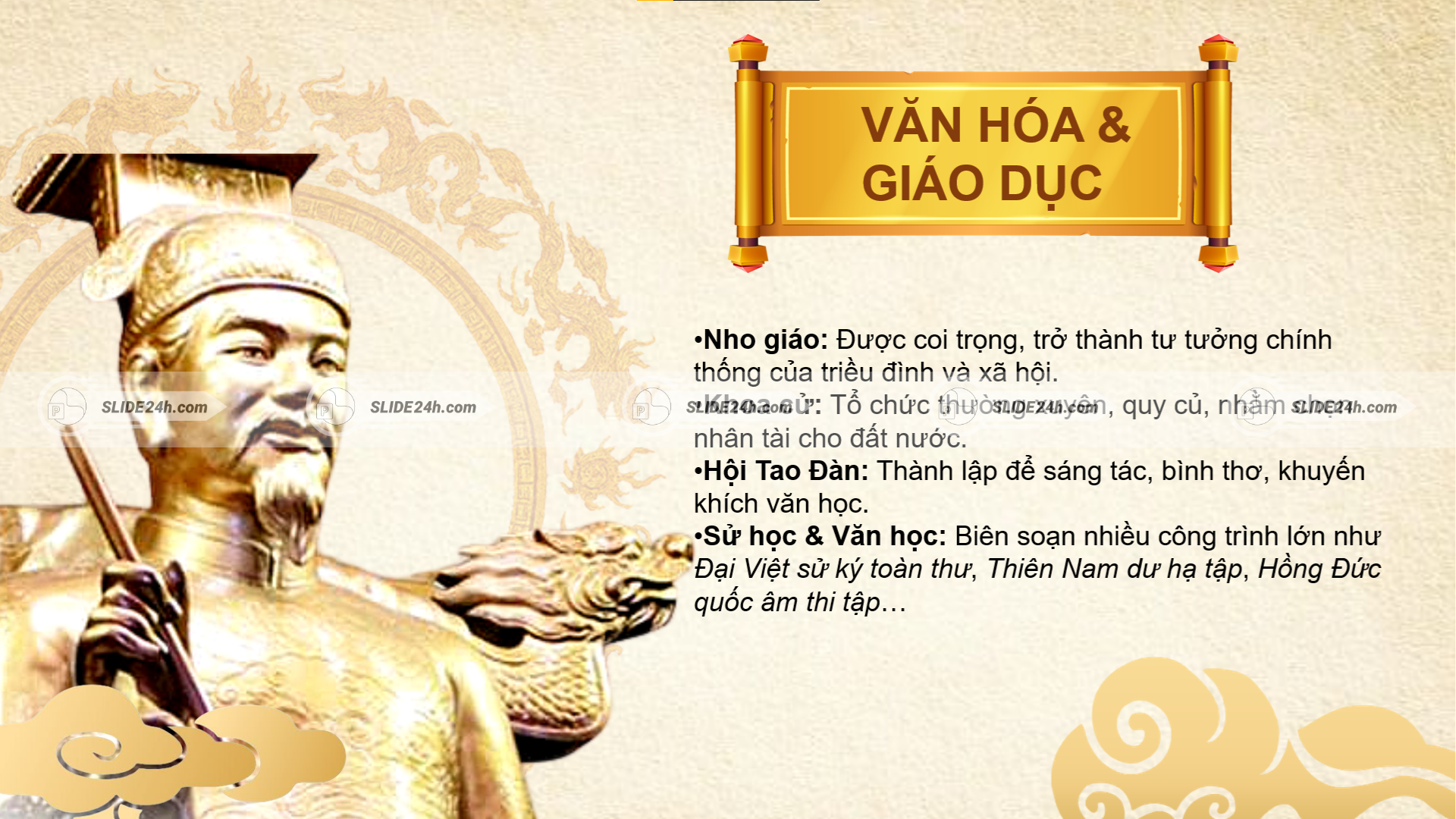 văn hóa và giáo dục thời lê thánh tông nho giáo khoa cử hội tao đàn sử học