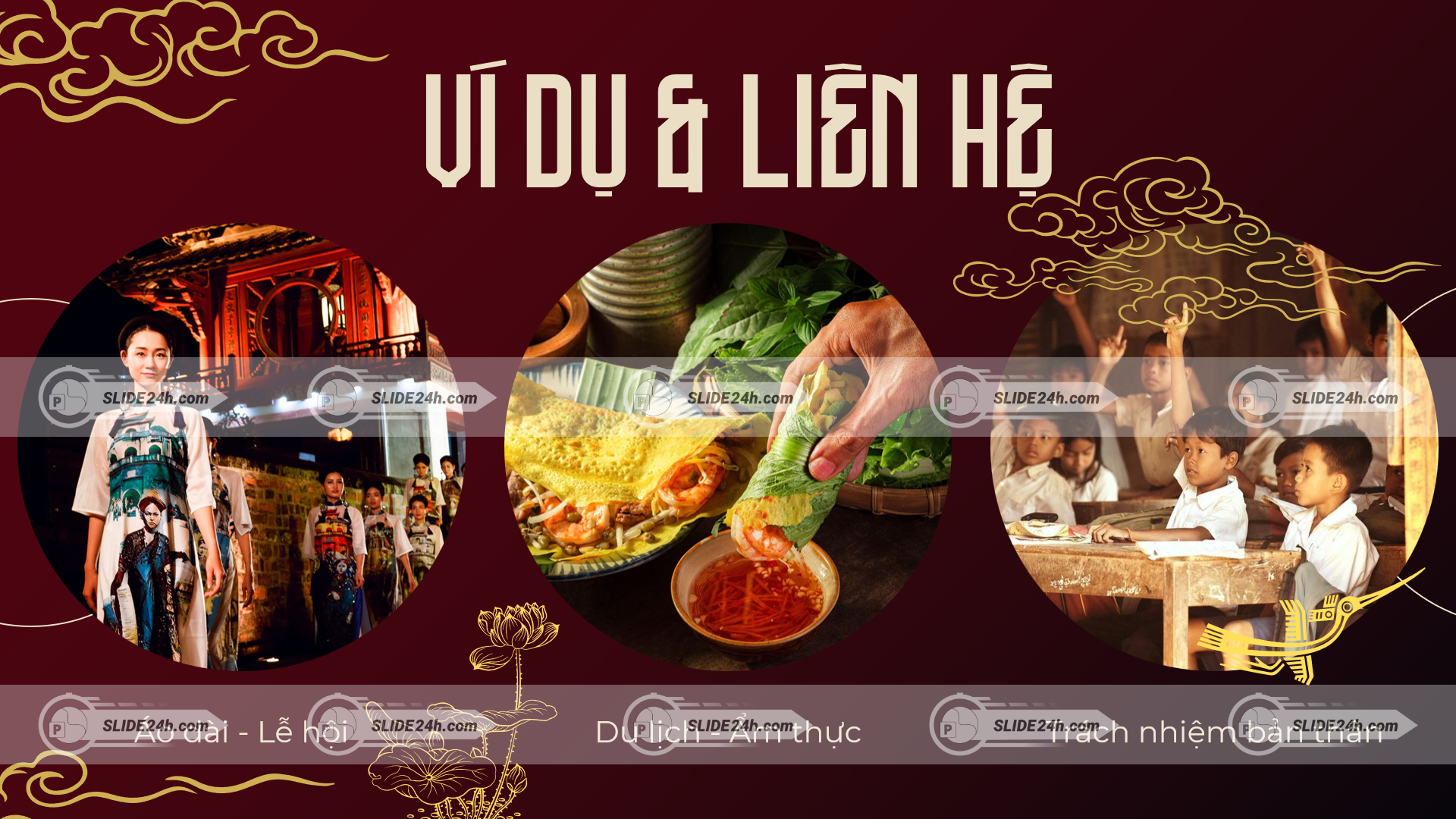 ví dụ văn hóa việt nam áo dài ẩm thực giáo dục truyền thống