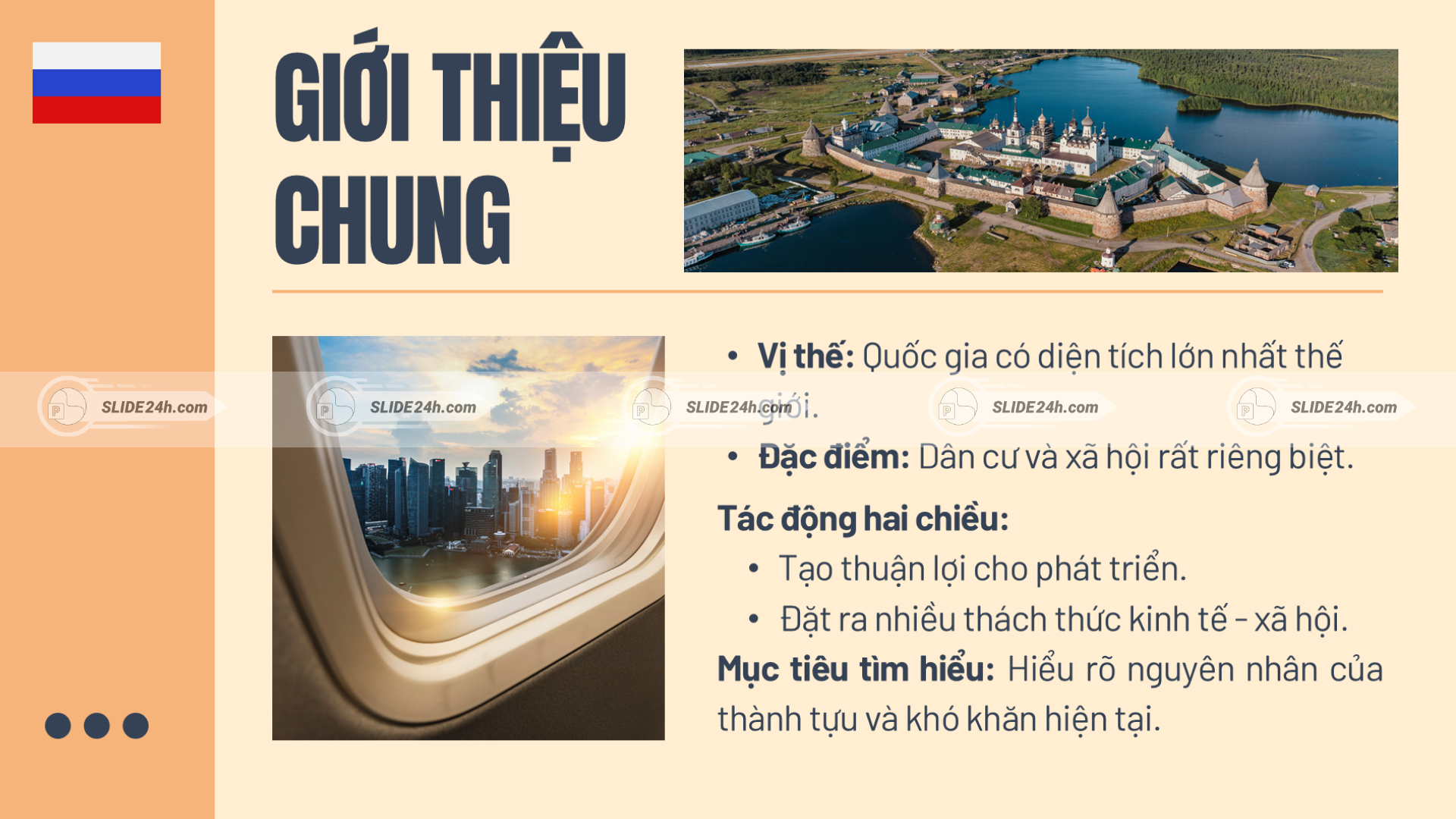 Vị thế lãnh thổ Liên bang Nga.