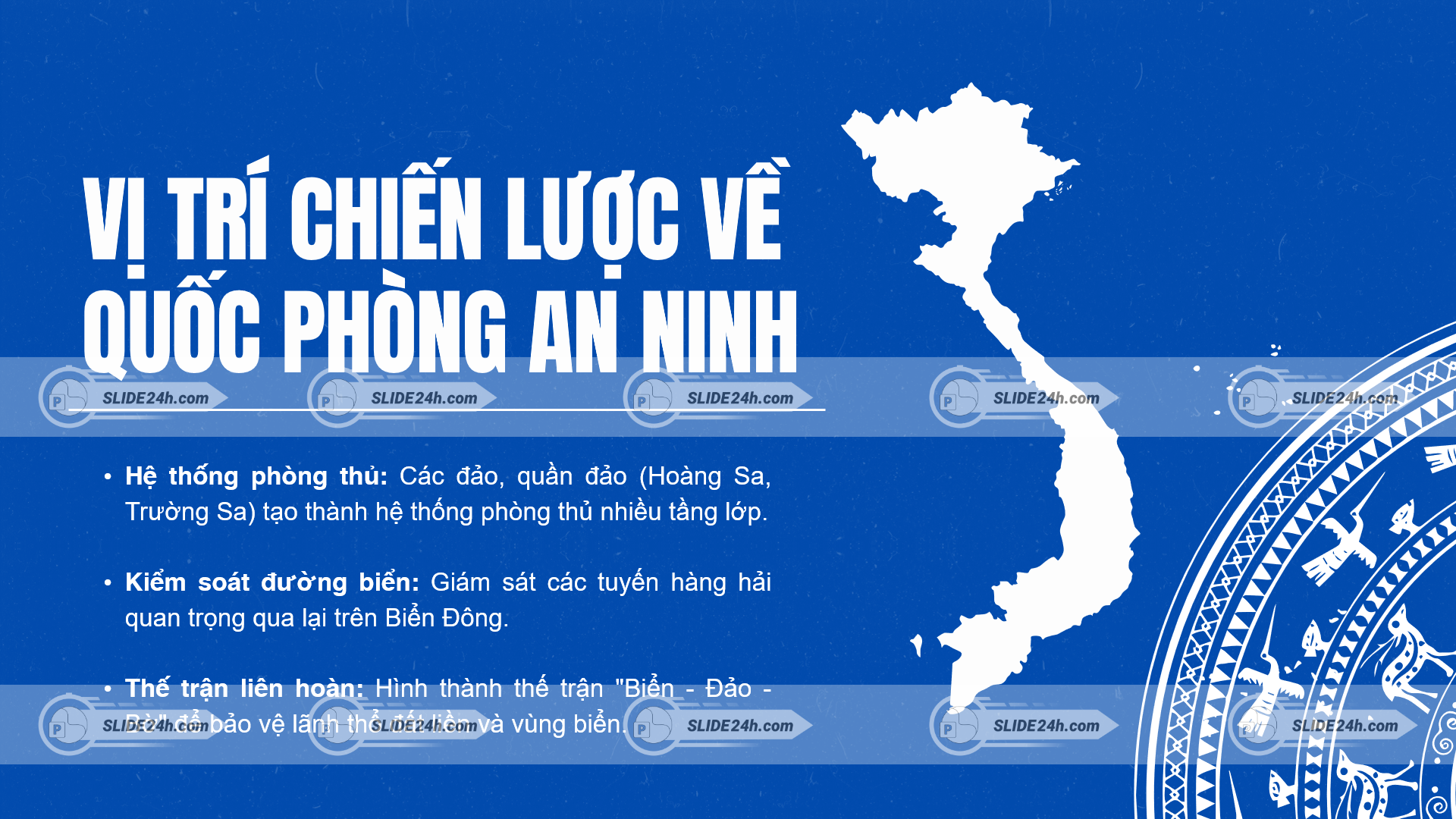 vị trí chiến lược quốc phòng an ninh việt nam với bản đồ đất nước và hệ thống phòng thủ biển đảo
