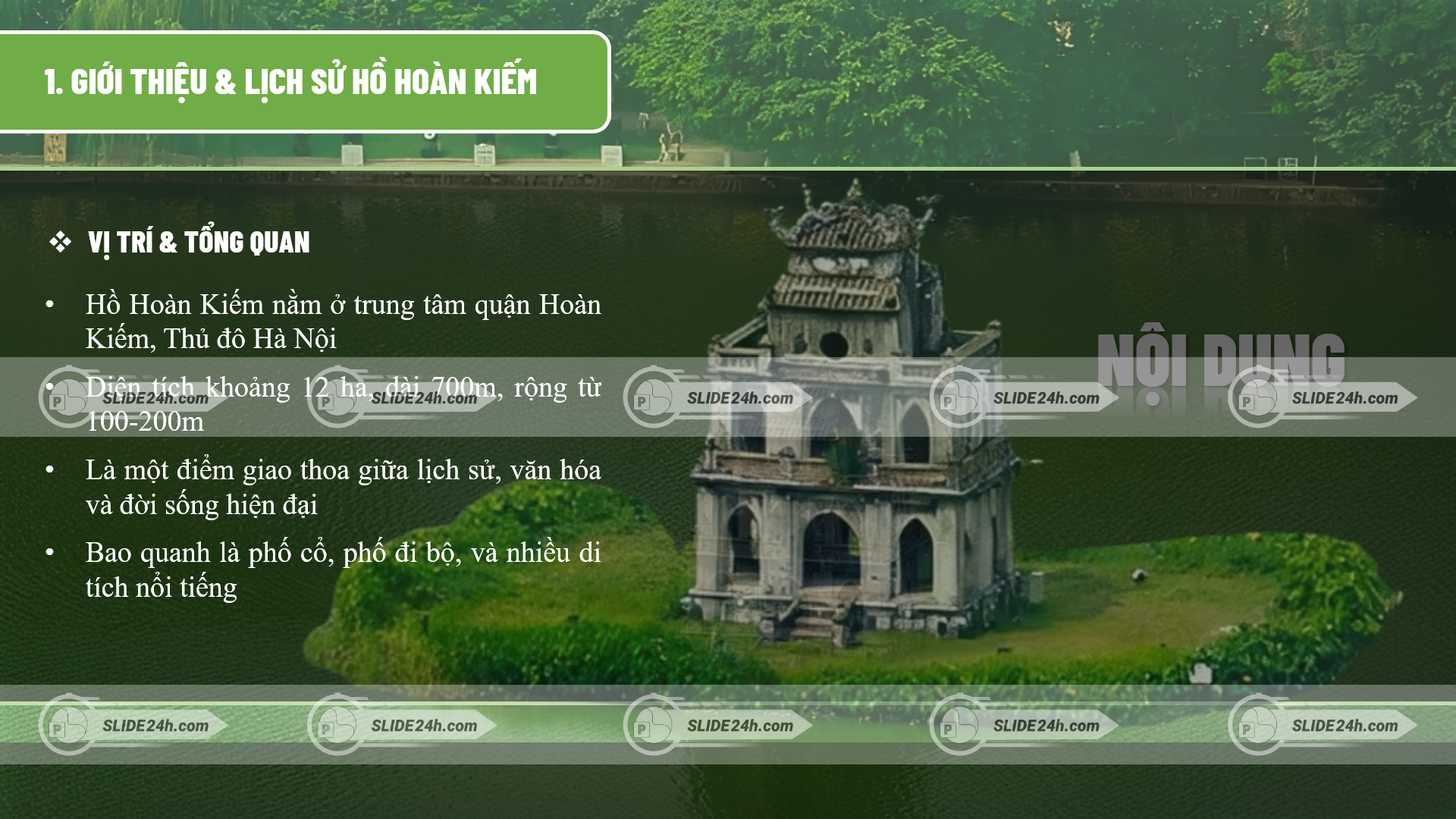 Vị trí địa lý và tổng quan về Hồ Gươm