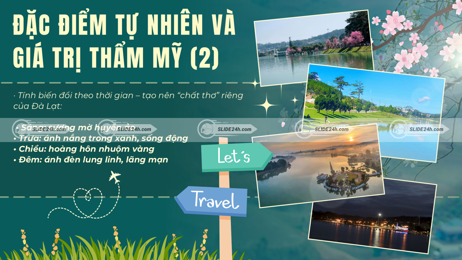 Vị trí địa lý và vai trò trung tâm của Hồ Xuân Hương trong không gian đô thị Đà Lạt.