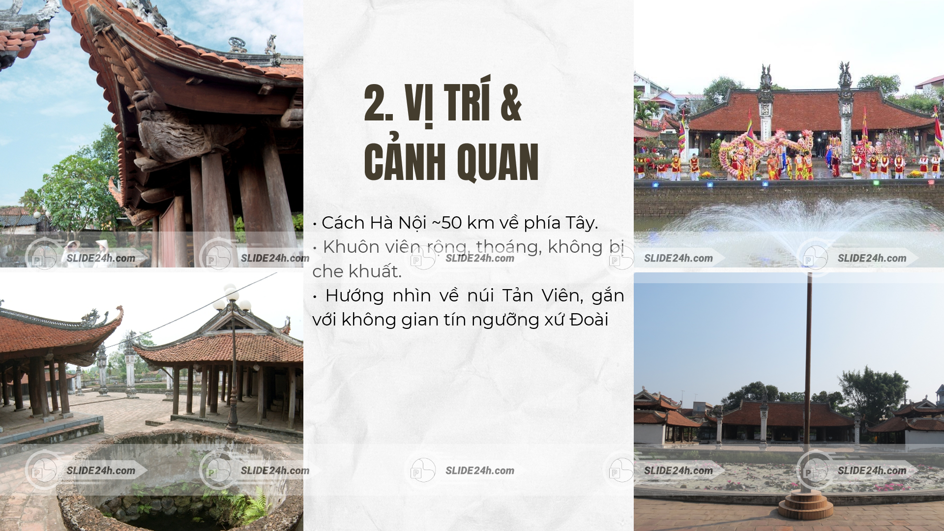 Vị trí đình Tây Đằng Ba Vì và cảnh quan đình cổ xứ Đoài.