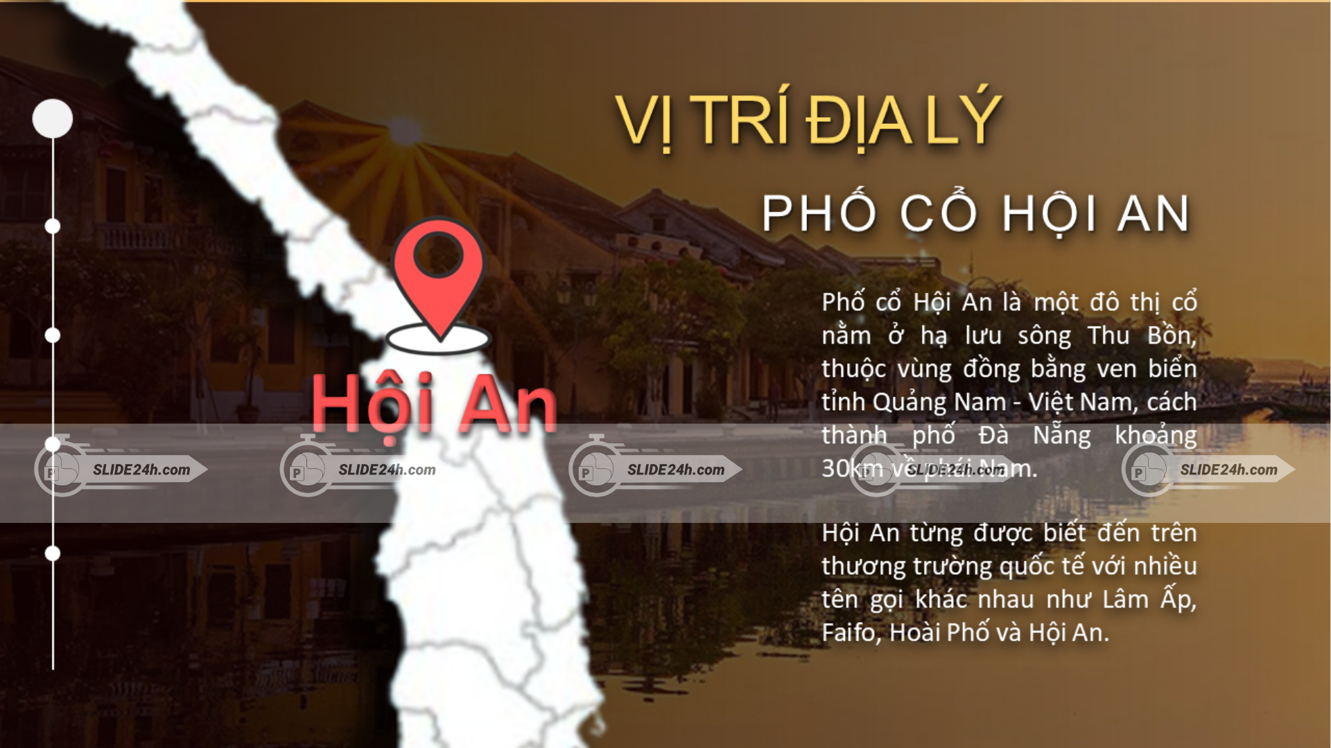 vị trí phố cổ Hội An