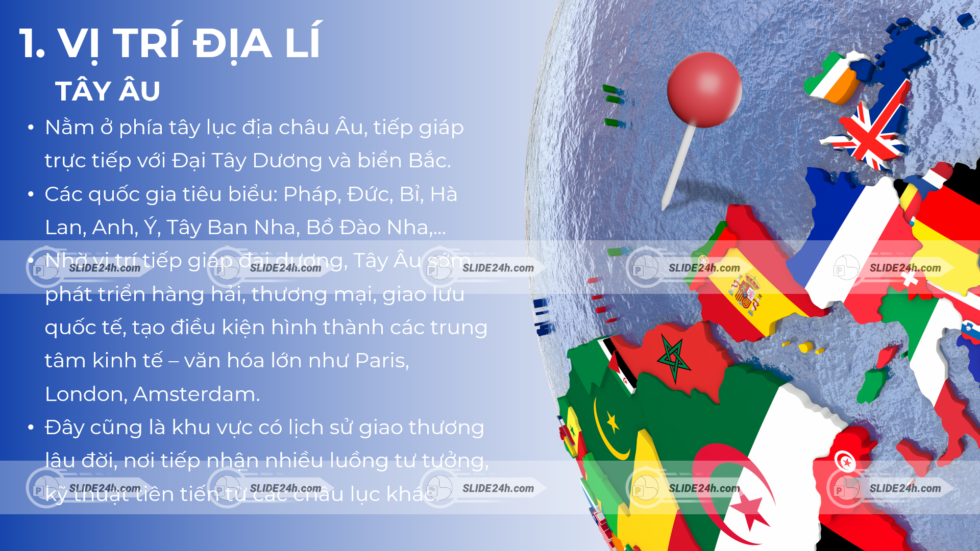 vị trí tây âu