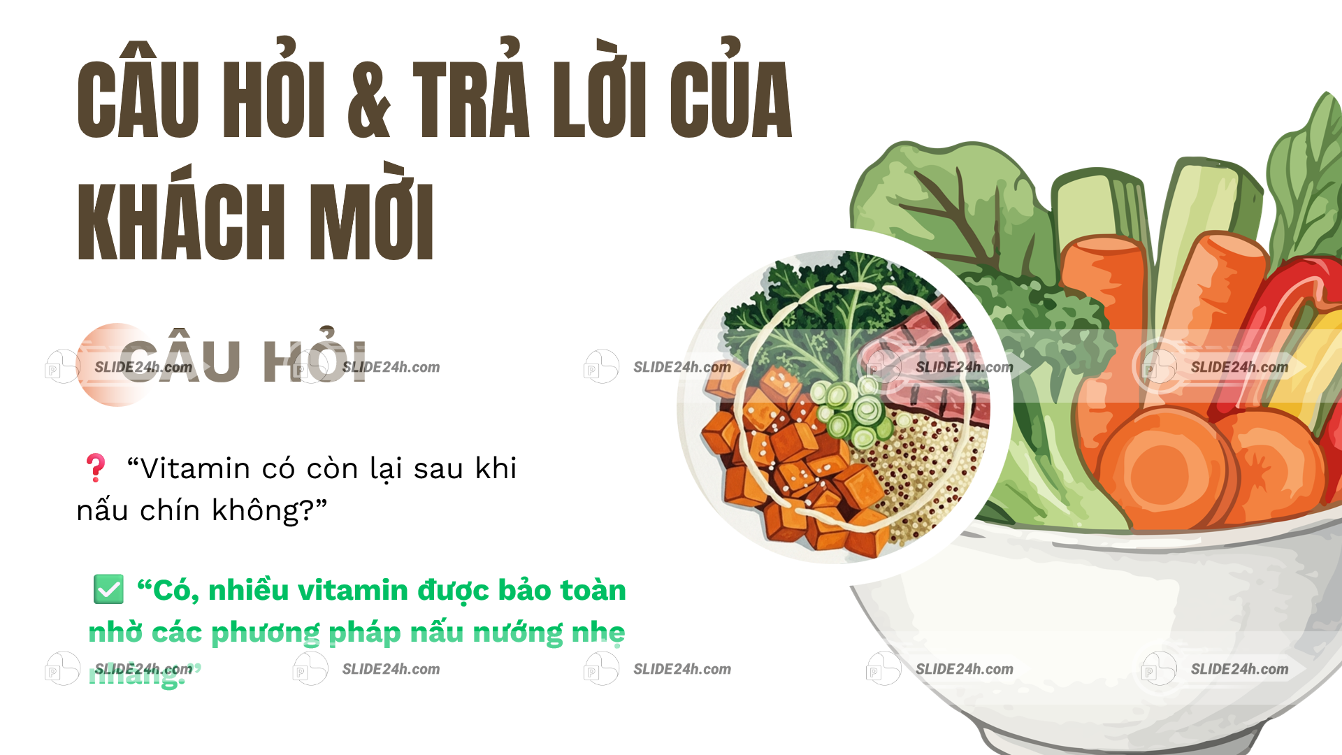 Vitamin Và Khoáng Chất Trong Thực Phẩm