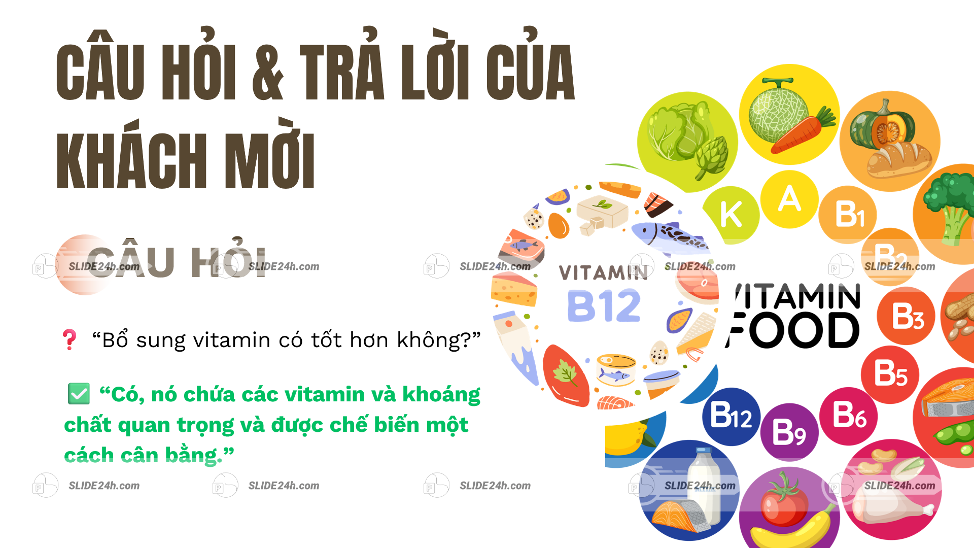 Vitamin Và Khoáng Chất Trong Thực Phẩm