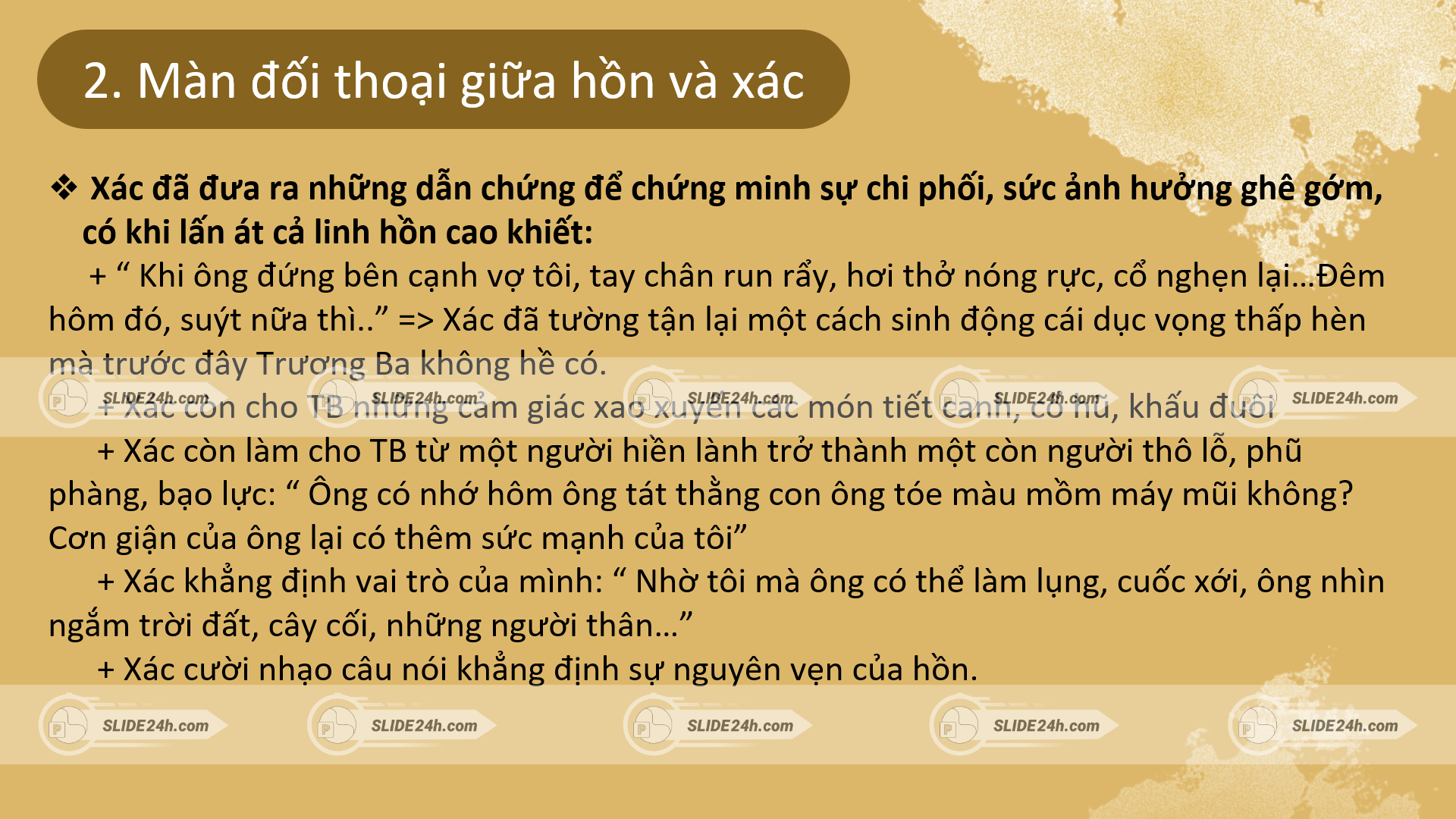 Xác Hàng Thịt phản bác lại Hồn Trương Ba