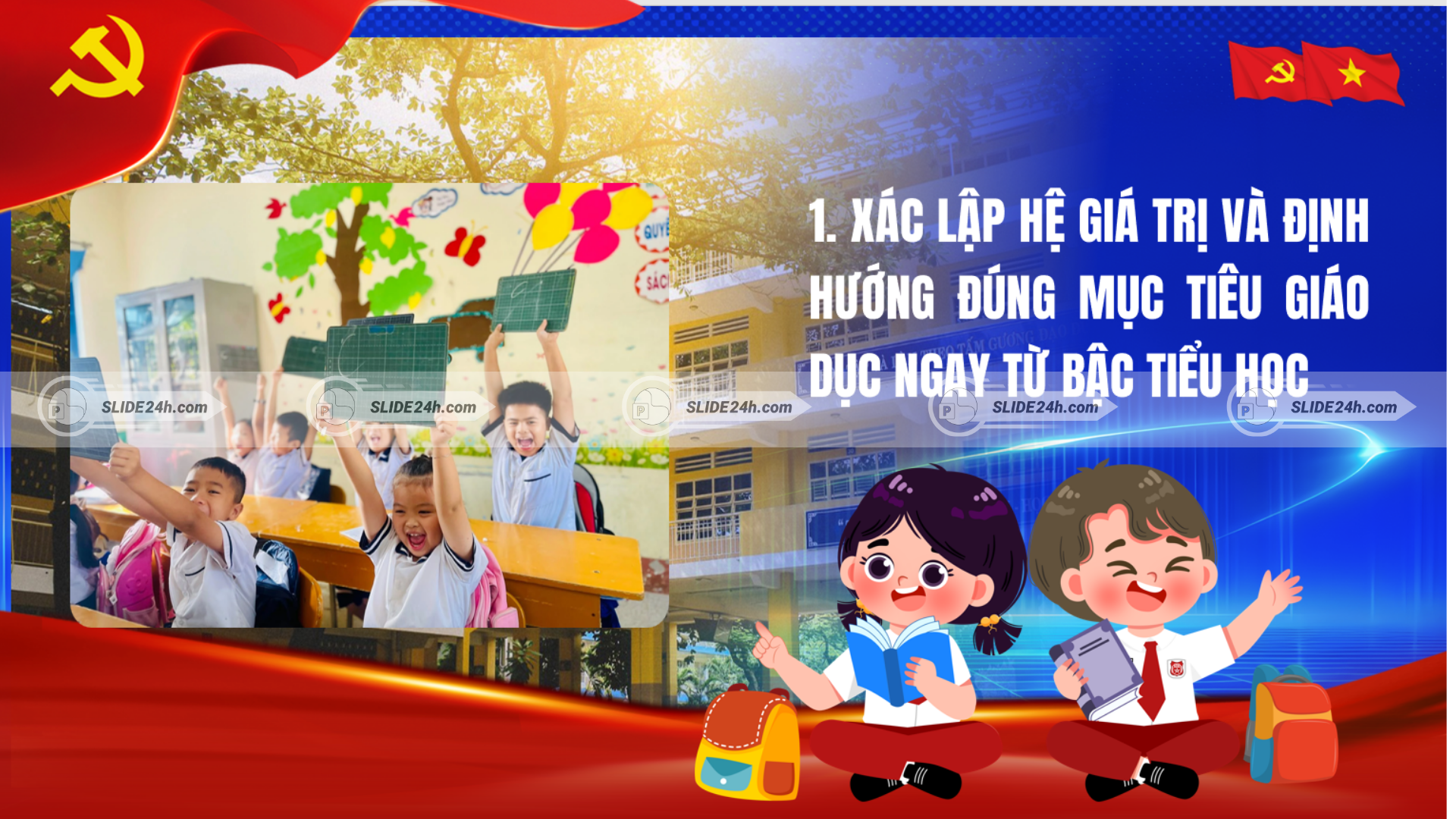 Xác lập hệ giá trị và định hướng giáo dục ngay từ bậc tiểu học trong phát triển con người Việt Nam.