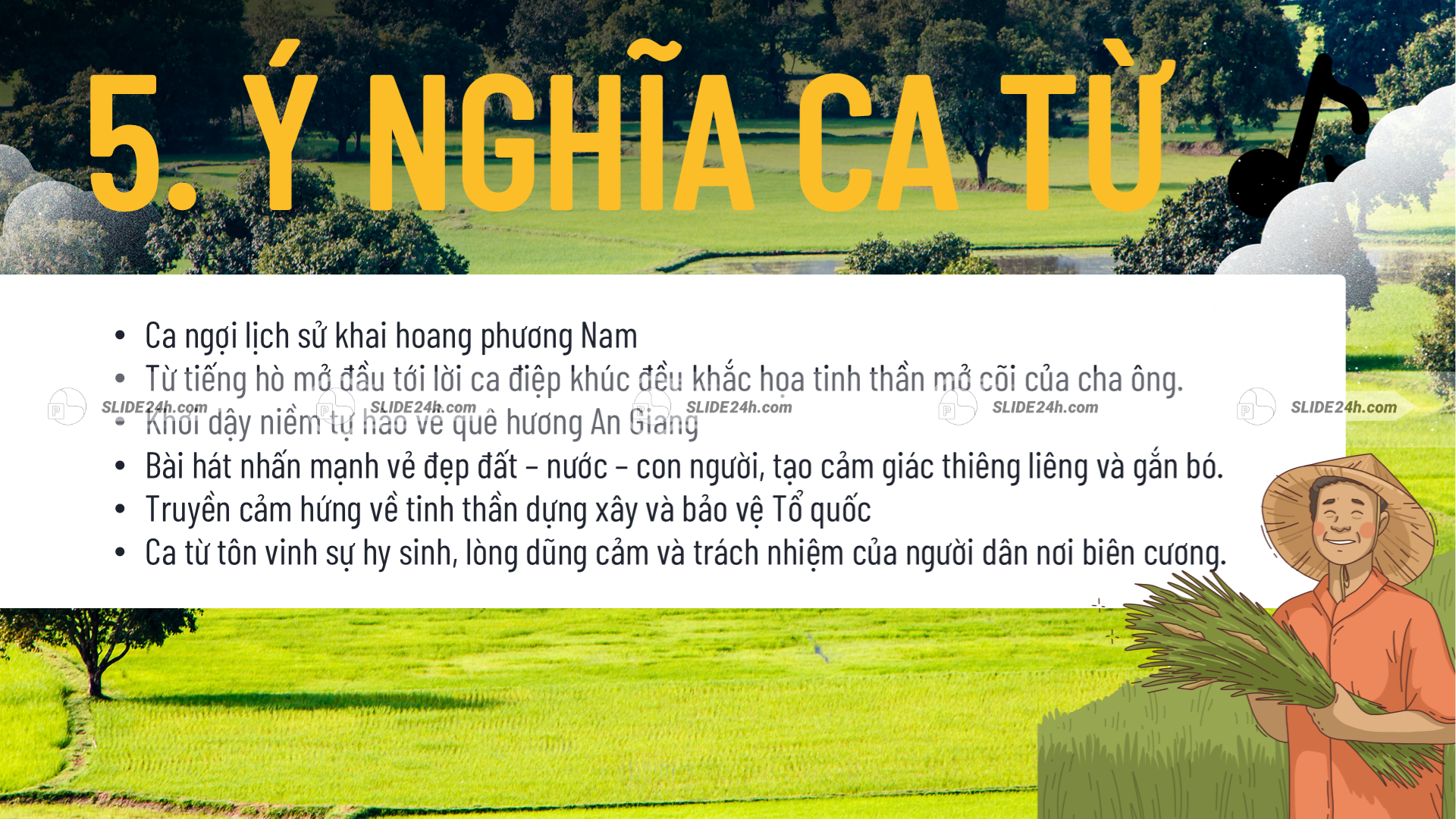 Ý nghĩa ca từ ca ngợi quê hương An Giang và tinh thần mở đất.