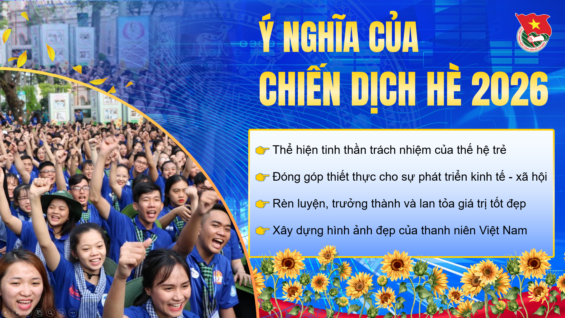 ý nghĩa chiến dịch thanh niên tình nguyện hè 2026 với sức trẻ