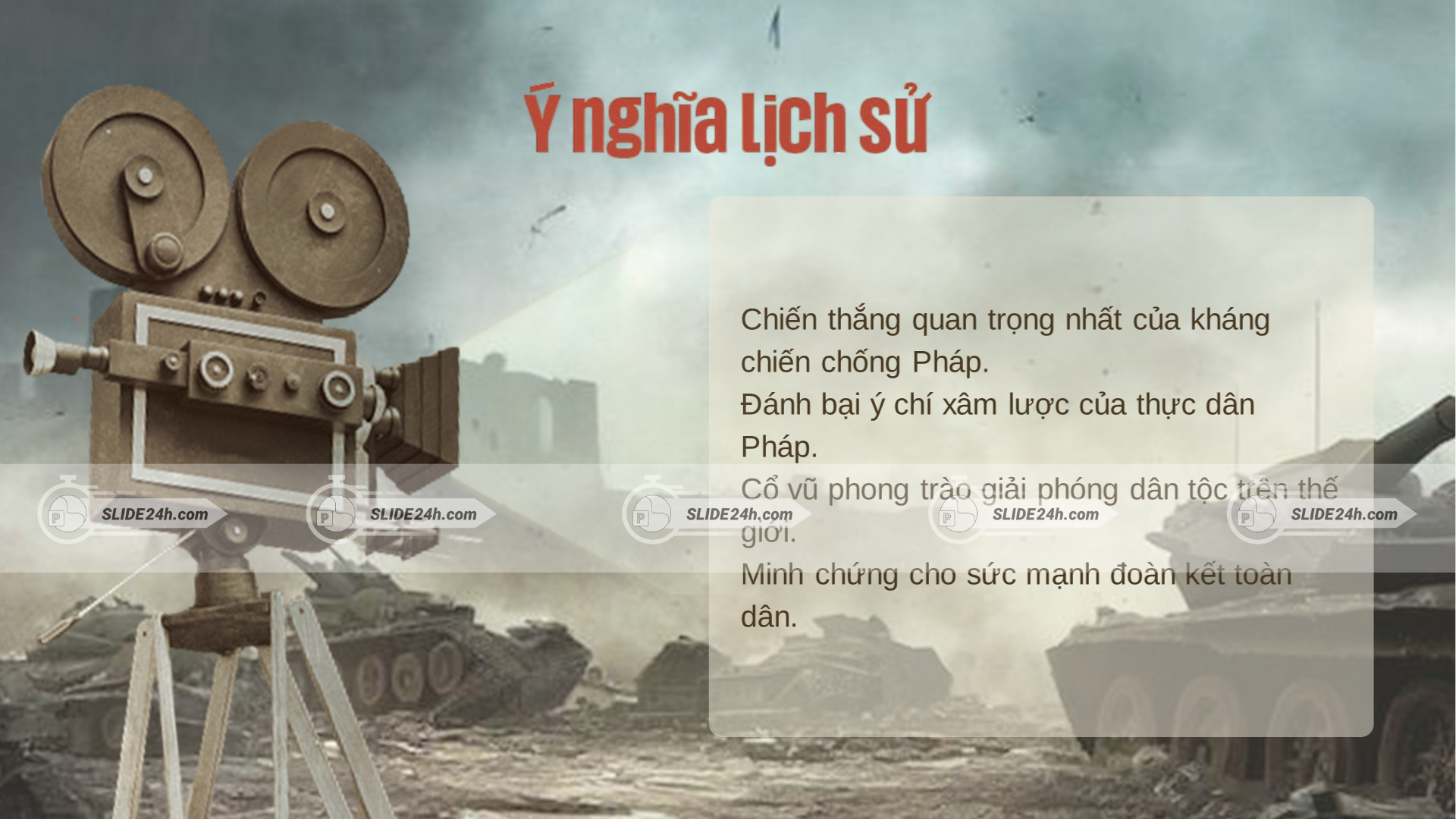 Ý nghĩa lịch sử của chiến dịch Điện Biên Phủ