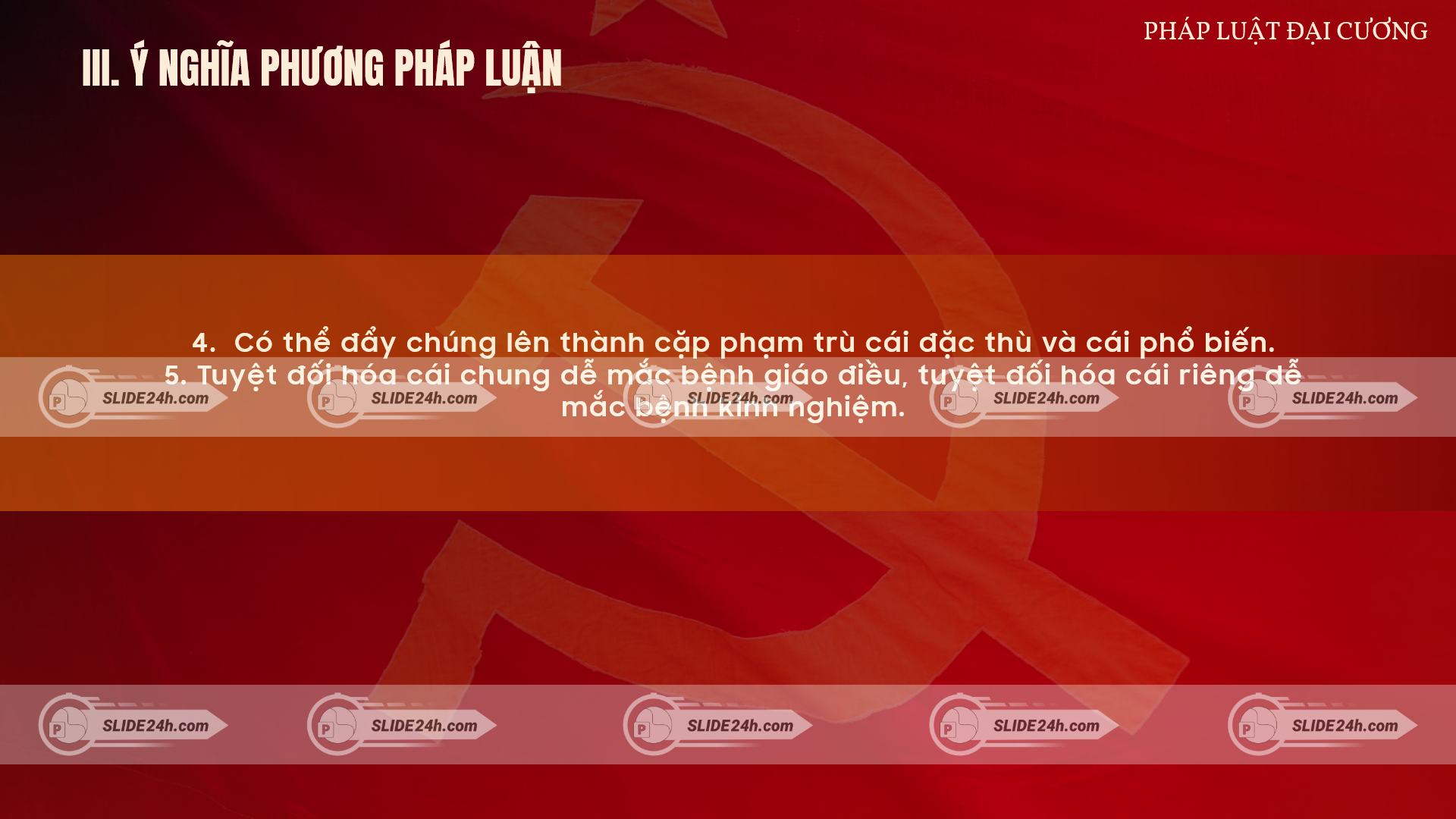 Ý nghĩa phương pháp luận của cái chung và cái riêng