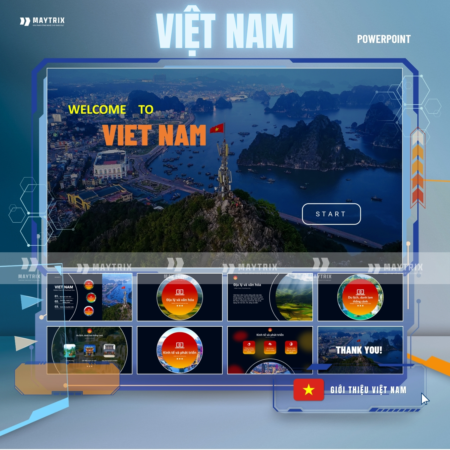 Slide PowerPoint địa danh Việt Nam