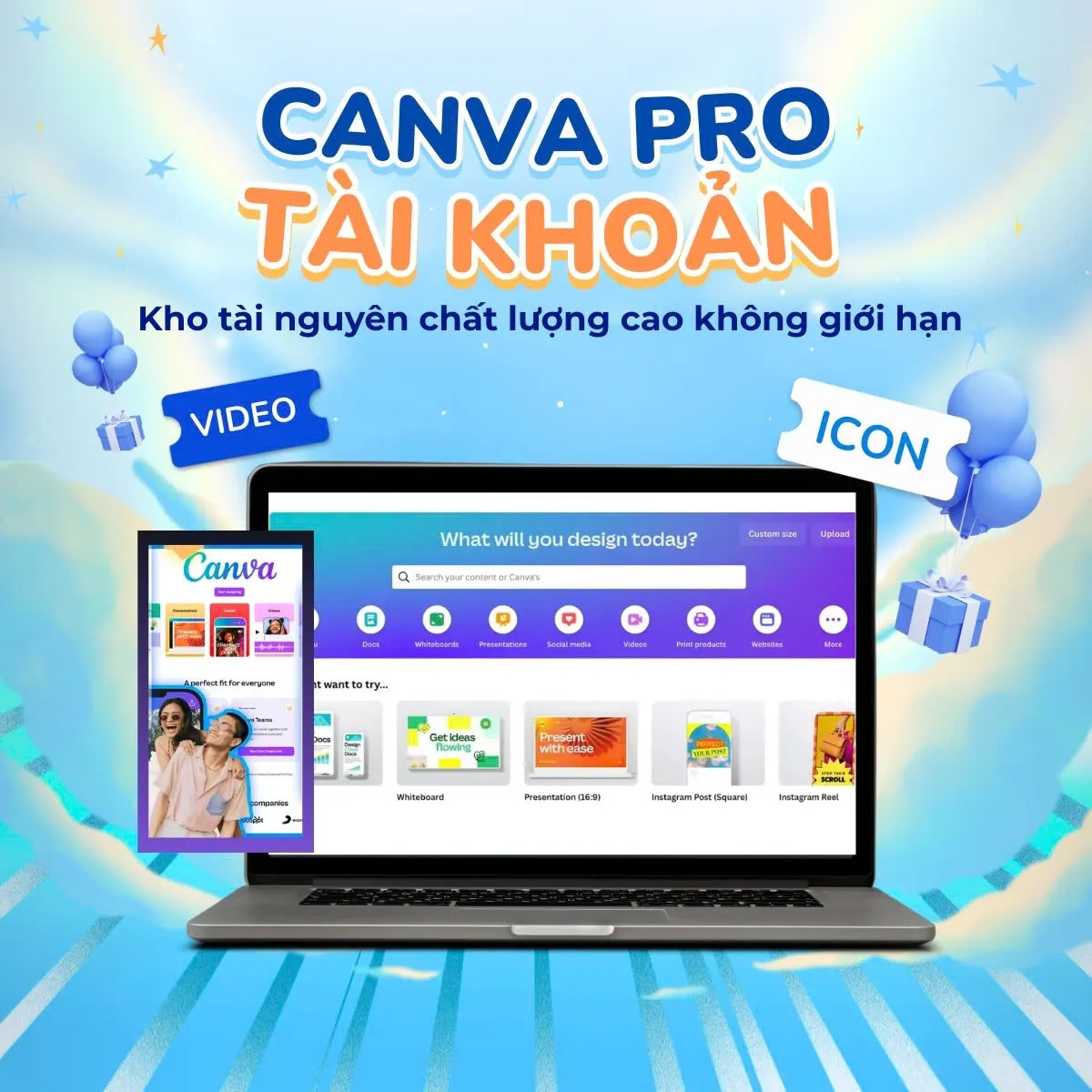 Tài khoản Canva Pro - 1 tháng