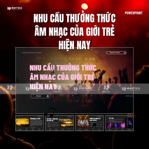 Slide Nhu Cầu Thưởng Thức Âm Nhạc Của Giới Trẻ