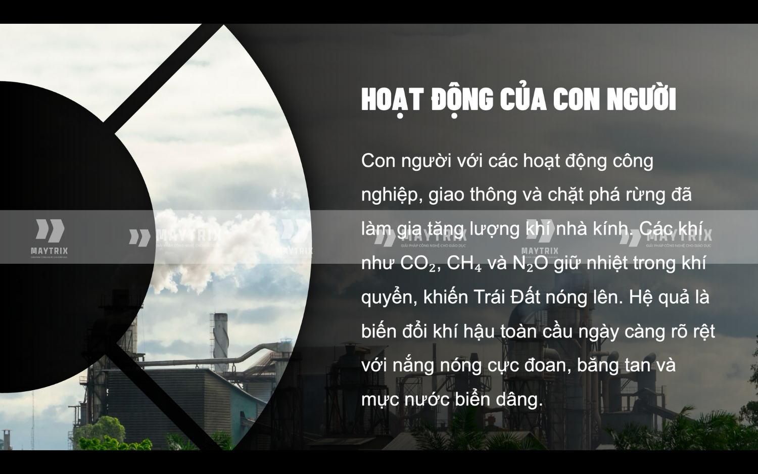 Template PowerPoint Các Yếu Tố Ảnh Hưởng Đến Trái Đất