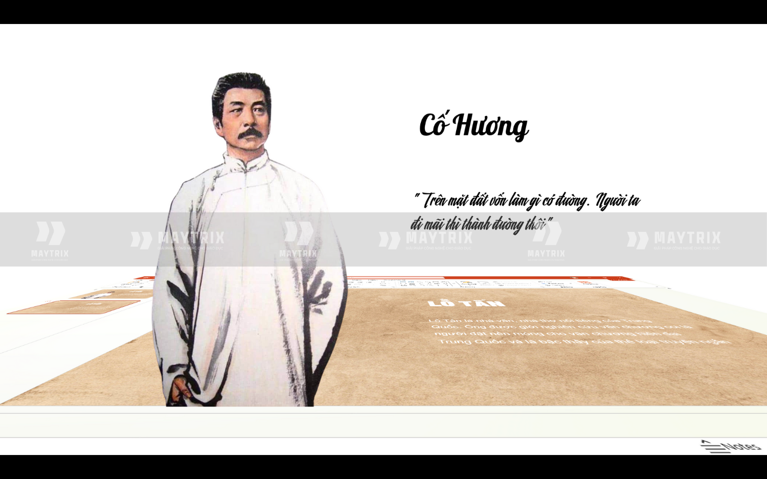 Template PowerPoint Nhà Văn Lỗ Tấn