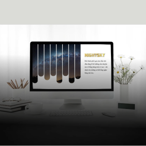 Template PowerPoint Bầu Trời Đêm Miễn Phí
