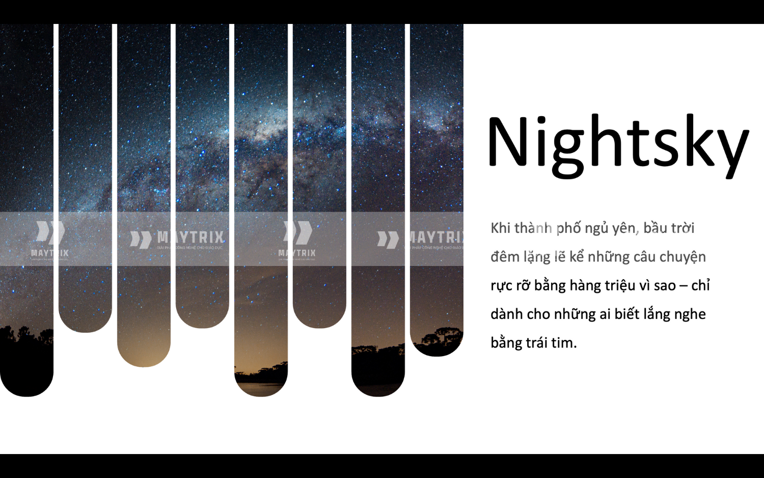 Template PowerPoint Bầu Trời Đêm