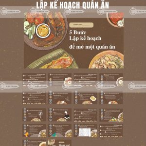 lập kế hoạch quán ăn